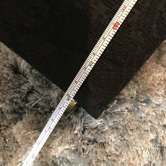 Black Jacquard Military Style Jacket Gold Button Zipper Vince Camuto Size M - Picture 12 of 13